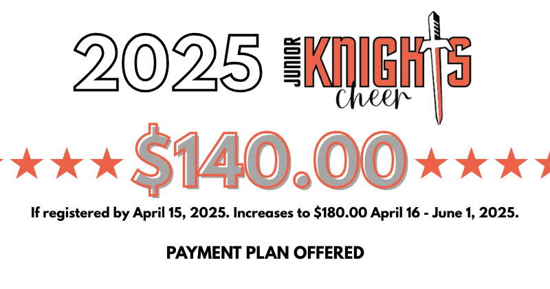 Register for 2025 NDJK Cheer